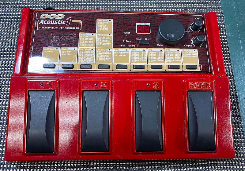 1996 DOD Acoustic 1 Guitar Preamp/FX Processor Reverb