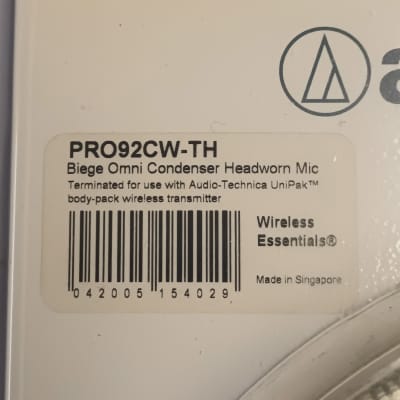 Audio-Technica PRO92CWTH Condenser Headworn Microphone For Wireless - Tan image 4