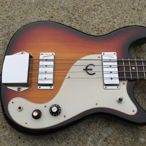 Vintage/Rare 1970s Epiphone ET-285 Bass Guitar (Sunburst w/ Case) image 2
