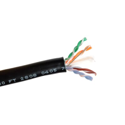 West Penn 4246F CAT6 STP Shielded 4 Pair CMR Rated Black, 1000' image 8