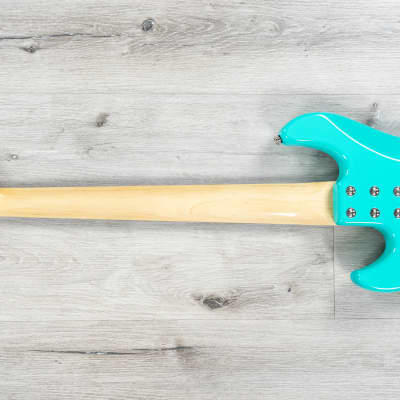 Mint G&L CLF Research L-1000 Series 750 5-String Bass, Caribbean Rosewood, Turquoise image 7