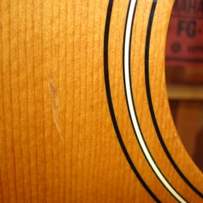 Vintage Yamaha FG-140 Red Label Acoustic Guitar image 9