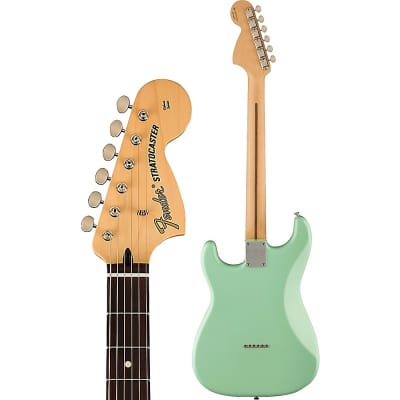Fender Tom DeLonge Stratocaster Electric Guitar With Invader SH8 Pickup Regular Surf Green image 4