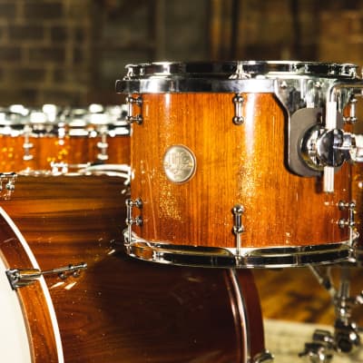HHG Drums Walnut Heritage Series Kit, Burnt Sienna Gloss image 4