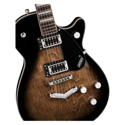 Gretsch G5220 Electromatic Jet BT Single-Cut Solid Body 6-String Electric Guitar with V-Stoptail, 12-Inch Laurel Fingerboard, and Set-Neck (Right-Handed, Bristol Fog) image 3