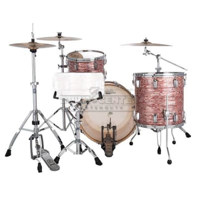 Ludwig Classic Maple 3pc FAB Drum Set Vintage Pink Oyster image 2
