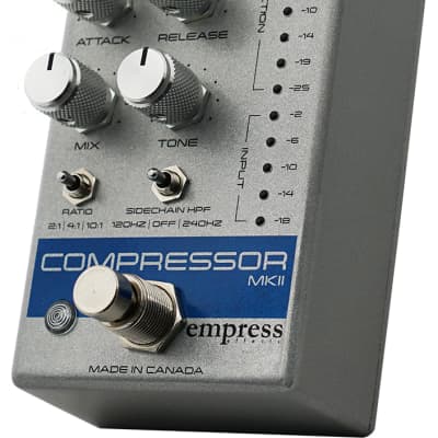 Empress MkII Compressor Pedal, All Analog, Silver image 3