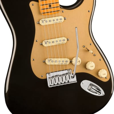 Fender American Ultra Stratocaster Electric Guitar. Maple FB, Texas Tea image 2