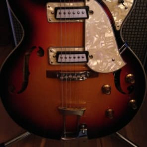 Aria Hollowbody Mid-Late 60's Burst- Pearlescence! image 2