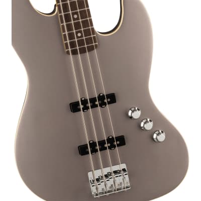 Fender Aerodyne Special Jazz Bass, Rosewood Fretboard, Dolphin Gray Metallic image 3