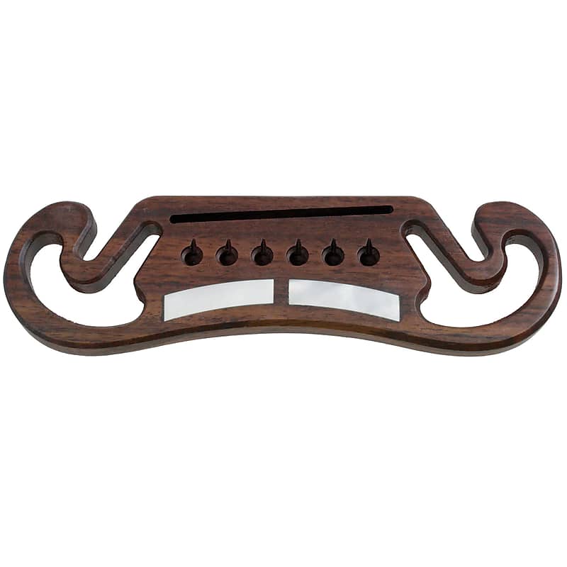 NEW Gibson Style "Moustache" Decorative Bridge for 6-string Acoustic Guitar image 1