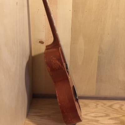 Late '50s United-made Parlor guitar, electrified image 9