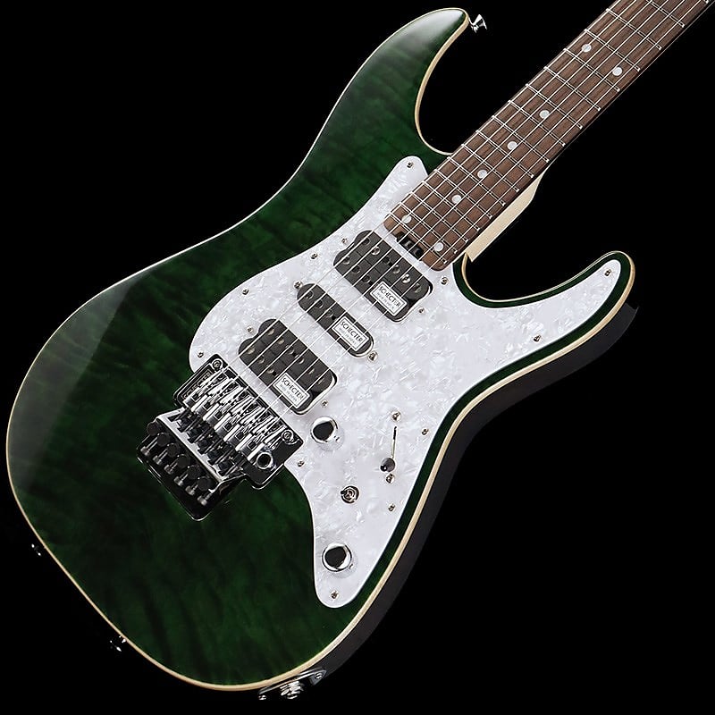 SCHECTER SD-2-24-AL (See-Thru Green/Rosewood) -Made in Japan-