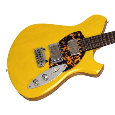 Malinoski Guitars HiTop #371 - Trans Yellow - Custom Hand-Made Electric - Boutique Guitar Showcase! image 3