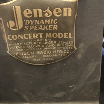 Jensen  Concert Model D-7 Field Coil Speaker image 5