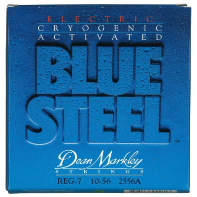 Dean Markley 2556A Blue Steel 7-String Electric Guitar Strings, Regular (10-56)