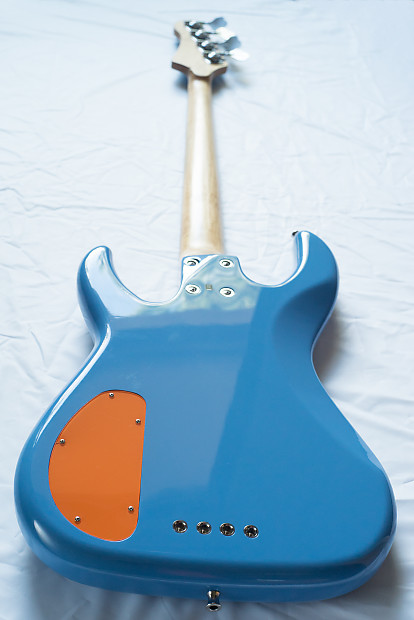 Fleabass Model 32 4 String Bass Guitar Water Finish Blue and