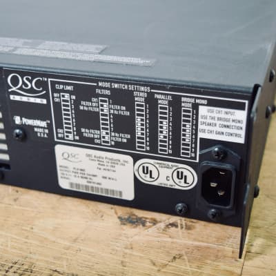 QSC PLX1602 2 channel PA power amplifier amp in excellent condition-church owned image 6
