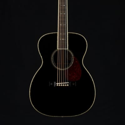 Bourgeois OM-42 Black Top Adirondack Spruce and Indian Rosewood NEW image 2