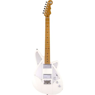 Reverend Billy Corgan Signature Electric Guitar Satin Pearl White image 3