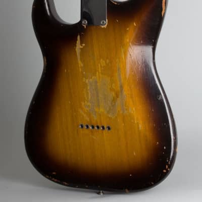 Fender  Stratocaster Non Tremolo Solid Body Electric Guitar (1956), ser. #10339, original tweed hard shell case. image 4