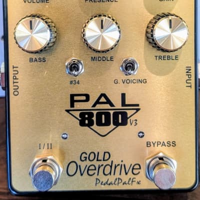 Reverb.com listing, price, conditions, and images for pedalpalfx-800-gold-overdrive-v3