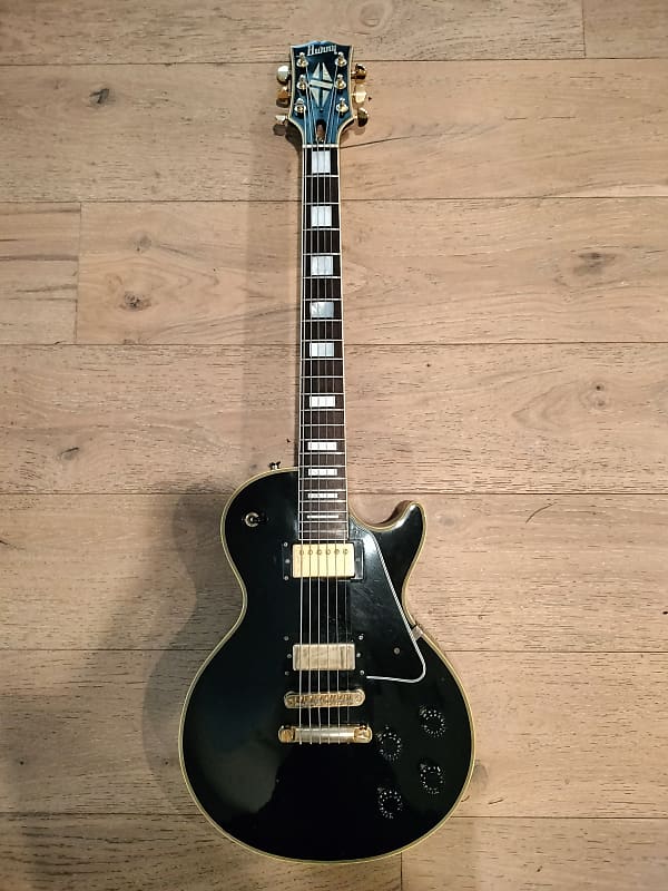 Burny Rlc 1980s Black Beauty Les Paul Custom Reverb