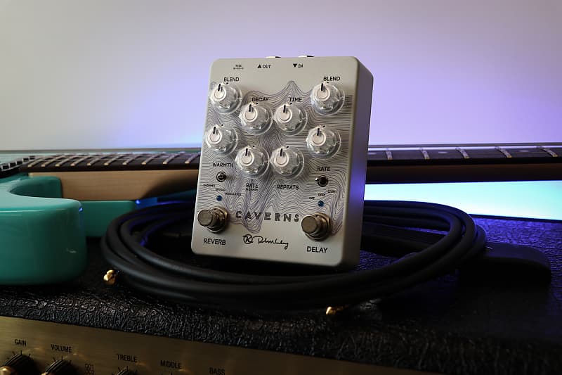 Keeley Keeley Keeley Caverns Delay/Reverb - White Waves - Limited Edition  (Only 100 units)