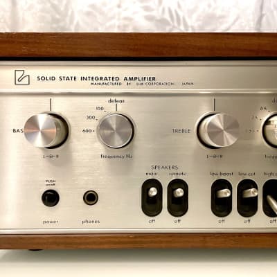 Vintage Rare Luxman SQ505X (30 WPC / 50 WPC) Integrated Amplifier - Rosewood+ Serviced + Clean image 8