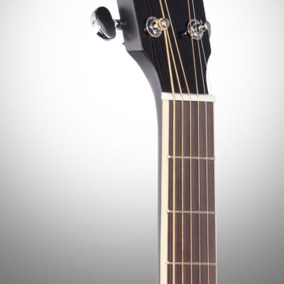 Yamaha FG-TA Dreadnought Transacoustic Acoustic-Electric Guitar, Black image 6