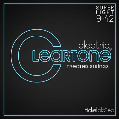 Cleartone 9409 Electric Guitar Strings Nickel Plated Super Light Coated 9-42