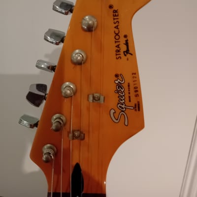 Squier Stratocaster  1990 MIK- Black image 3