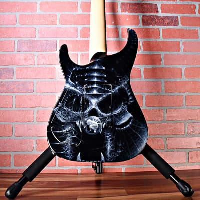 Jackson Custom Shop Arch Top Soloist 7-String 3-Pickup Reverse Headstock 2008 Double-Sided Graphic image 15