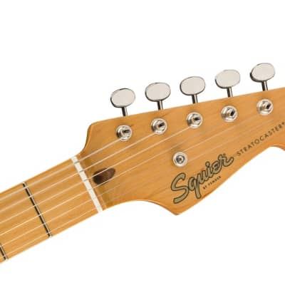 Squier Classic Vibe '50s Stratocaster Electric Guitar Maple FB, 2-Color Sunburst imagen 6