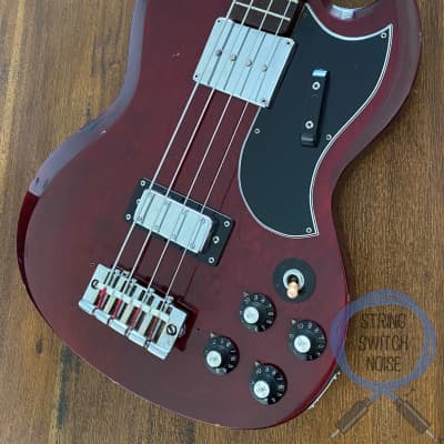 Greco SG Bass, EB-3 style, Cherry, MIJ, 1972 vintage, EB350 for sale