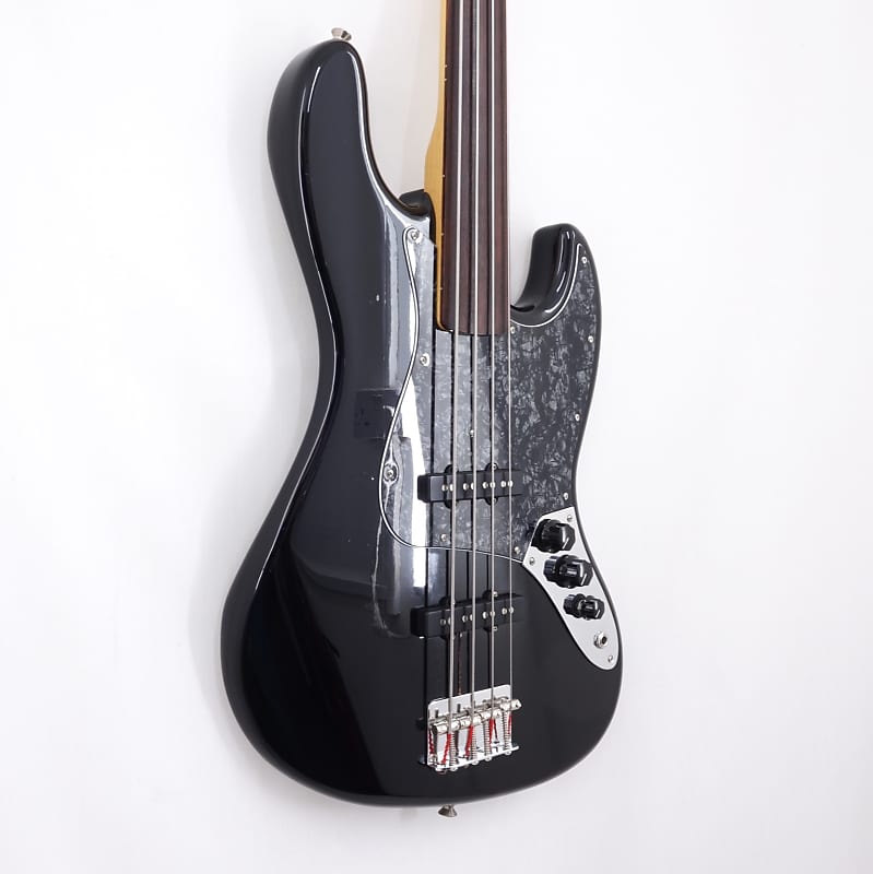 Fender Fretless Jazz Bass (Black) Made in Japan 1994 + ABS Hard