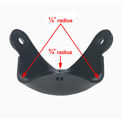 Immagine Original One-Pin Black Plastic Corners for Vintage Vox Amplifiers - Set of Four Corners - 2