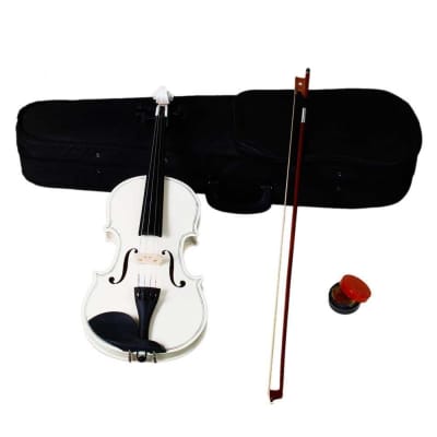OEM 4/4 Beginners Student White Violin Fiddle With Case & Bow 2023 image 1