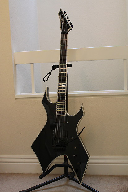 BC Rich Warlock NJ Deluxe Onyx Black Electric Guitar | Reverb