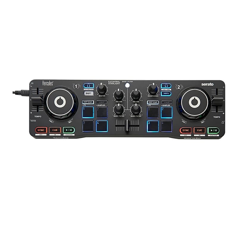 Hercules DJ Control Starlight Compact Controller with Serato DJ Lite image 1