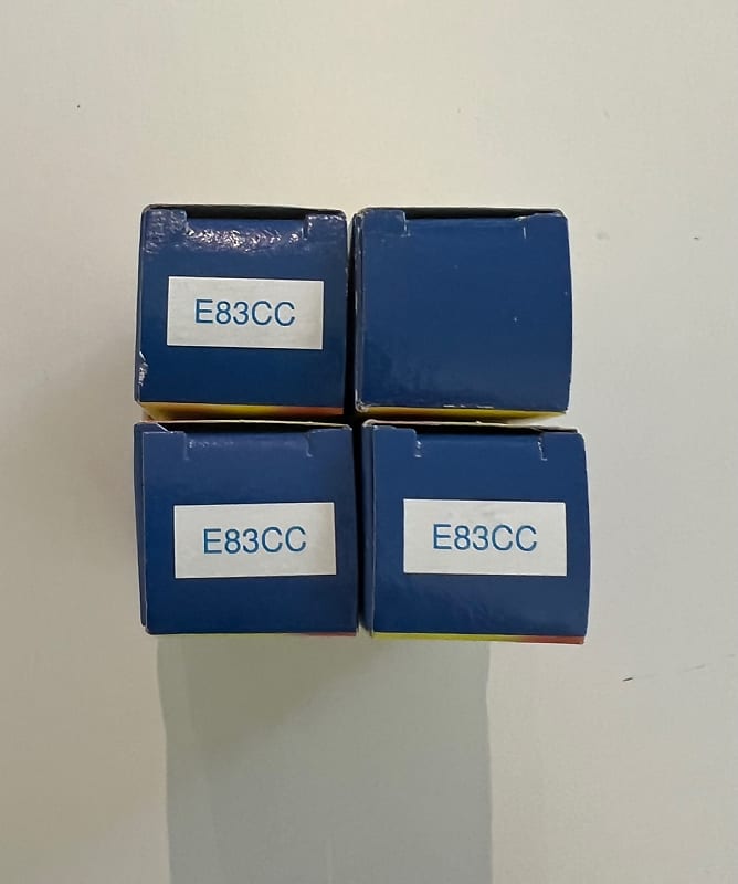 JJ Electronic ECC83 preamp tubes 4pk 1 Balanced Tube for Reverb