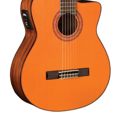 Washburn C5CE Classical Acoustic Electric Amber Top for sale