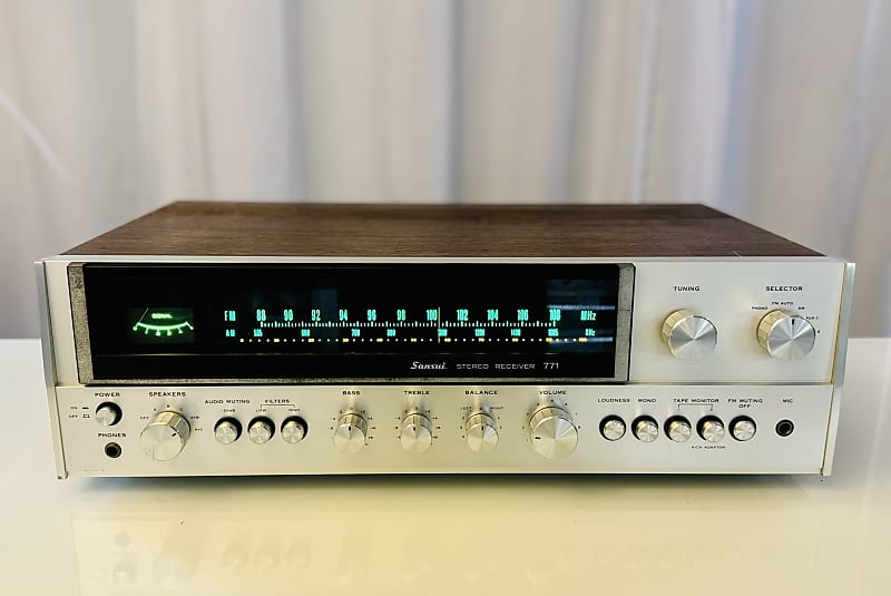 Vintage Sansui  771 AM/FM Receiver - Serviced + Cleaned + LED  			