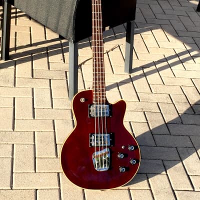 Guild M-85 II Bass  1971 See-thru Red image 2