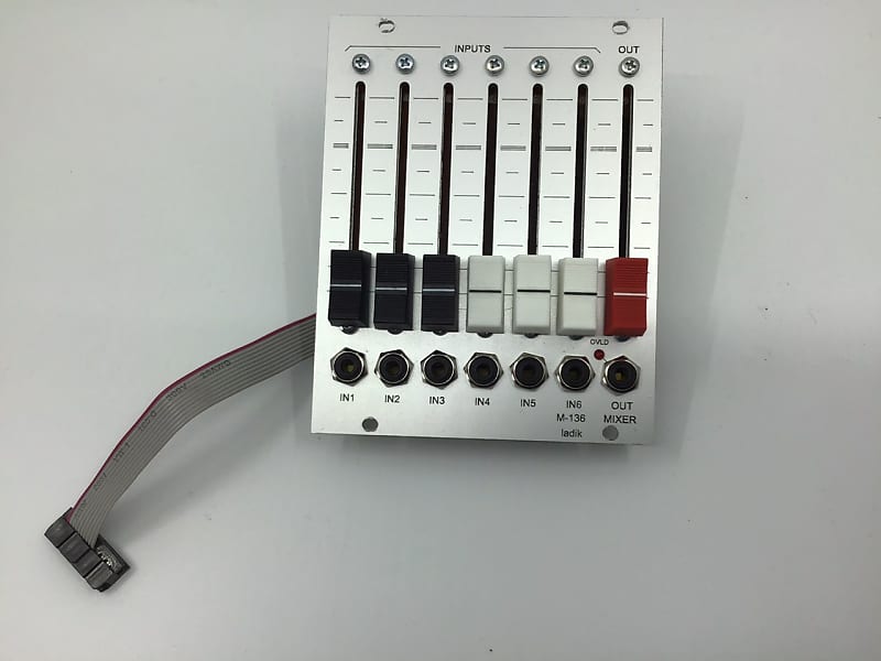 Ladik M-136 6ch slider mixer - Eurorack Module on ModularGrid