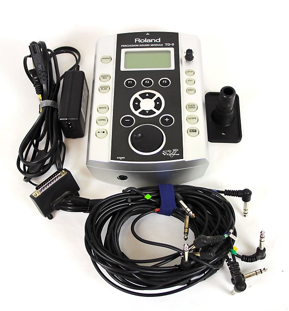 Roland TD-9 V-Drum Brain Module includes manuals mount | Reverb