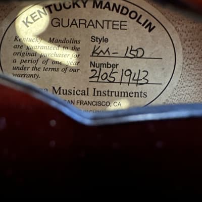 Kentucky KM-140 Standard A-Style Mandolin 2010s - Sunburst image 3