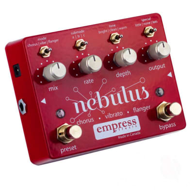 Empress Nebulus Chorus, Vibrato and Flanger Guitar Effects Pedal image 7