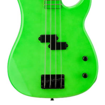 Dean Custom Zone Bass, Nuclear Green, CZONE BASS NG, Light Weight Case Bundle image 2