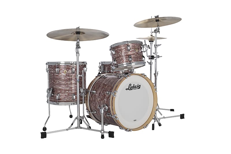 Ludwig Classic Maple Vintage Pink Oyster Downbeat 14x20_8x12_14x14 Drums Shells | NEW Authorized Dealer image 1